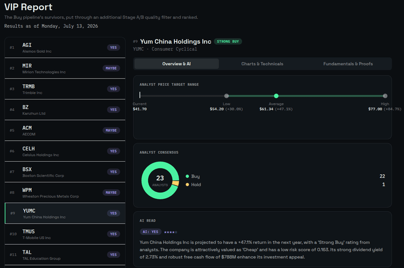 Sample AI-Powered VIP Report